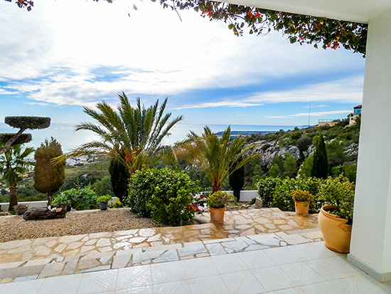 Blick aus der Wohnung